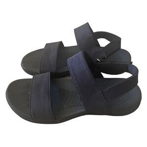 Megnya Adjustable Straps Black Comfortable Casual Beach Sporty Womens Sandals 6